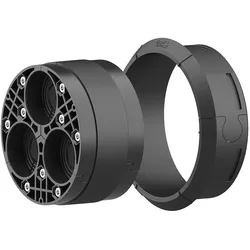 Deckel und Abdichtung für Kabeldurchführung 150mm 3x Kabel D: 24-54mm Hauff-Technik