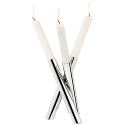 Philippi Design Kerzenständer PERPLEX - Edelstahl - 18 cm