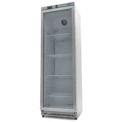 400-Liter-Kühlschrank mit Glastür - rostfreier Stahl - Maxima Maxima