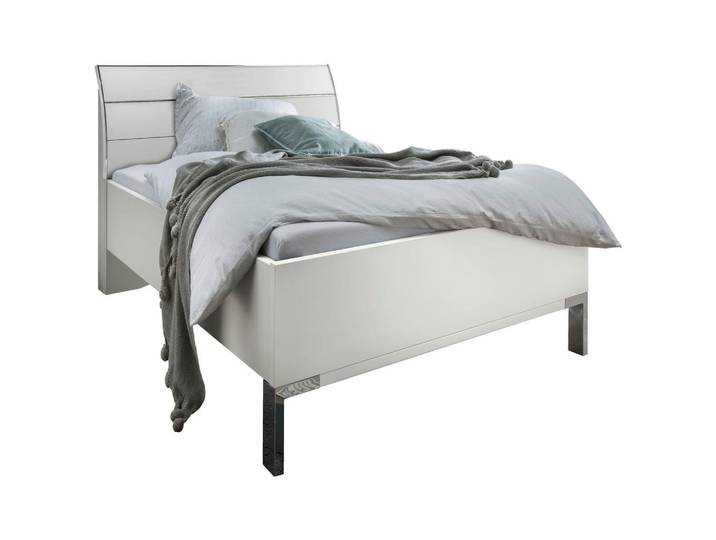 Dieter Knoll Bett, Weiß, Metall, 120x200 cm, ISO 9001, Made in Germany, in verschiedenen Größen erhältlich, Schlafzimmer, Betten, Einzelbetten