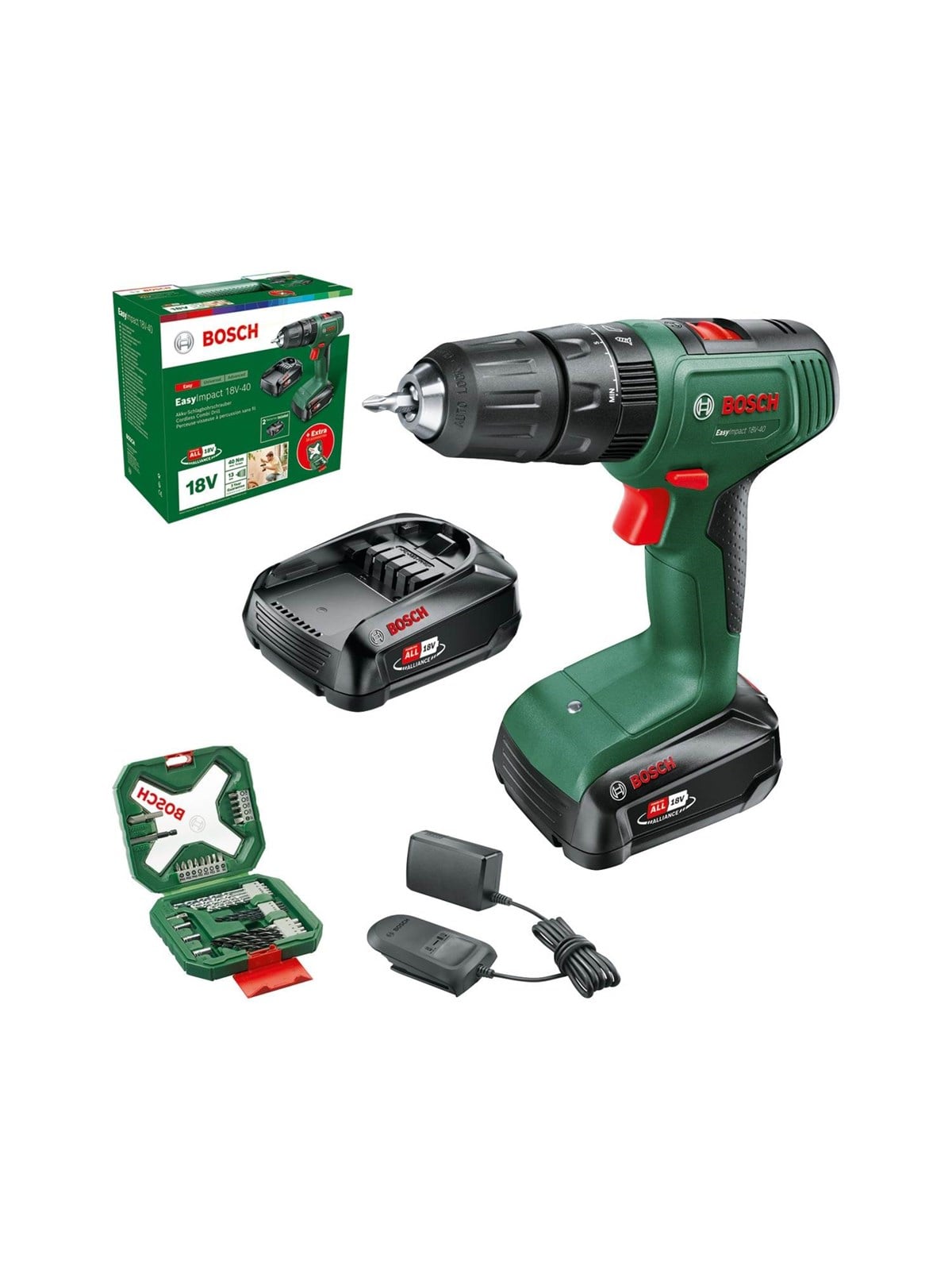 Bosch Cordless Impact Drill EI 18V-40+34AC