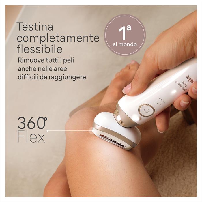 Braun Epilatore Silk-épil 9 9-011-bianco/oro