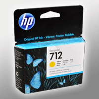 HP Tinte 3ED69A 712 yellow