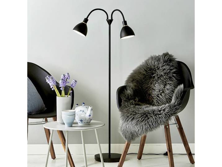 Ray Double Lampadaire Black - Nordlux - Salon / séjour - Moderne - Métal - Multi-ampoules