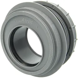 airfit Anschraub-Muffe DN 75, grauRohranschluss für Behälter