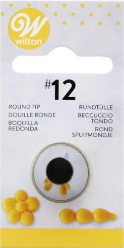 Wilton Decorating Tip Spuitmondje #012 Rond - RVS Spuitmond voor Taartdecoratie