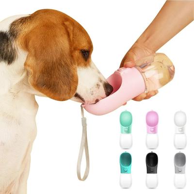 Uplift Essentials Portable Leak Proof Outdoor Travel Dog Water Bottle white 12 Oz
