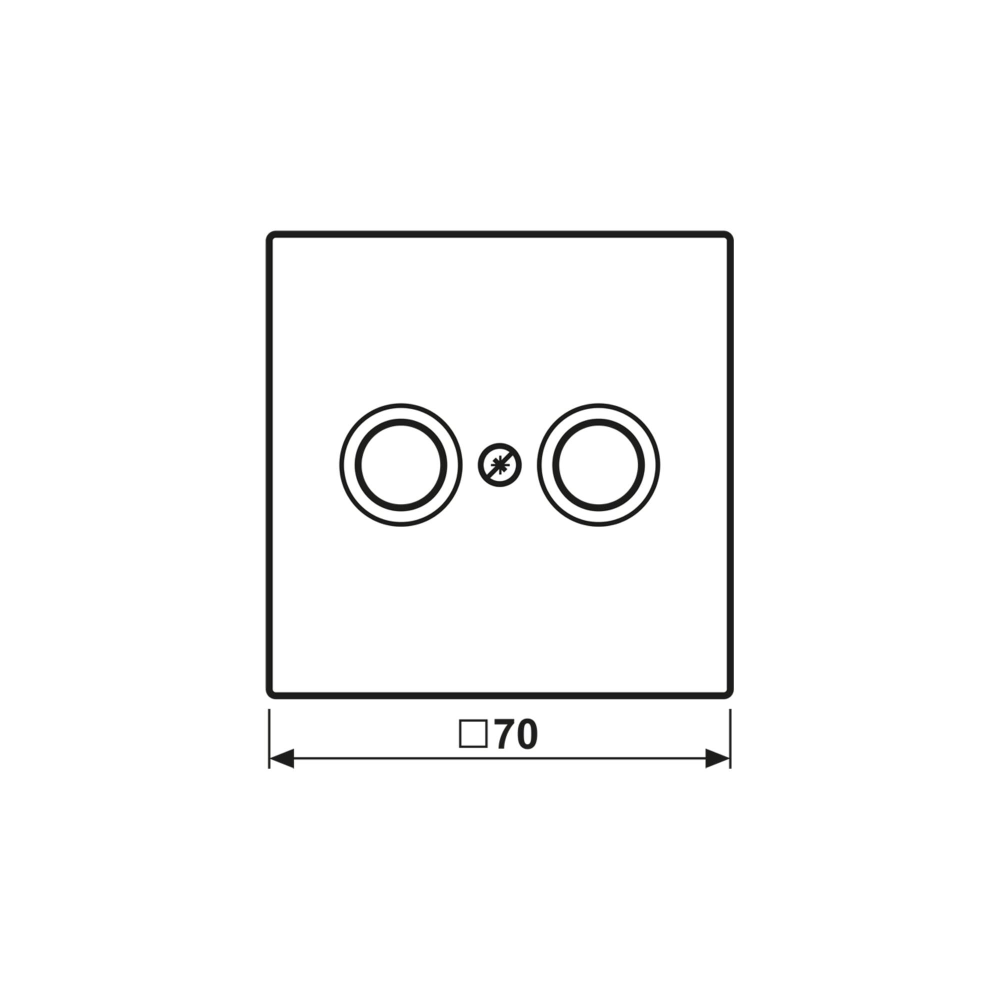 Jung Abdeckung Antennen-Steckdose LS 990 TV SWM (LS990TVSWM)