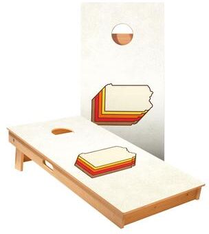 Skip's Garage Retro Pennsylvania Cornhole Boards