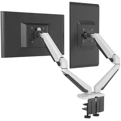 Rockstable Prof. Double USB Weiss (Tisch, 32", 16 kg), Monitor Halterung, Weiss