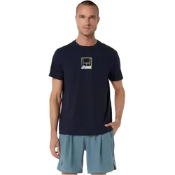 ASICS Court Core Graphic Tennisshirt Herren 401 - midnight S