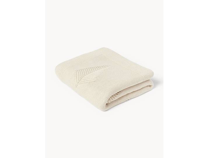Plaid en coton avec motif hivernal Beryl