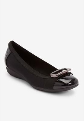Women's The London Flat by Comfortview in Black (Size 12 M)