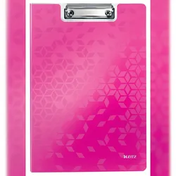 LEITZ Klemmbrett-Mappe WOW, DIN A4, Polyfoam, pink-metallic