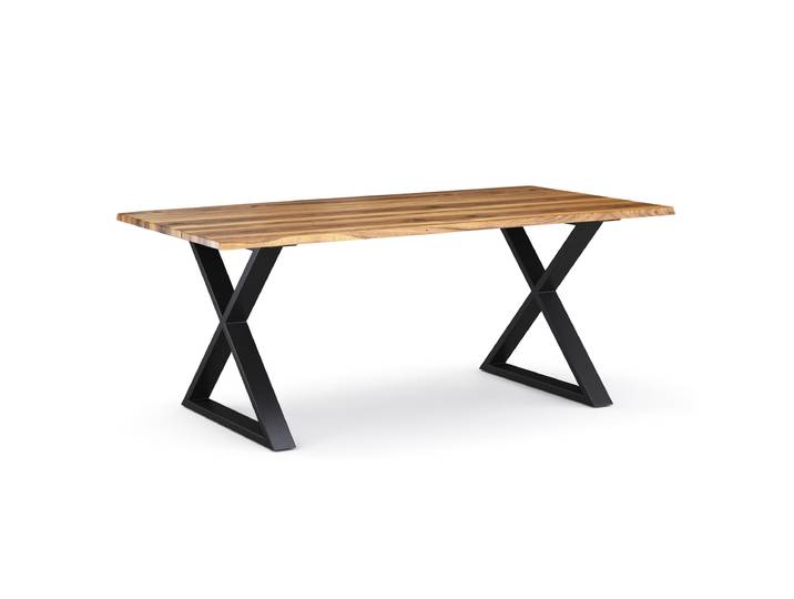 Esstisch Holz ACACIA X-Fuss 160 x 90 cm