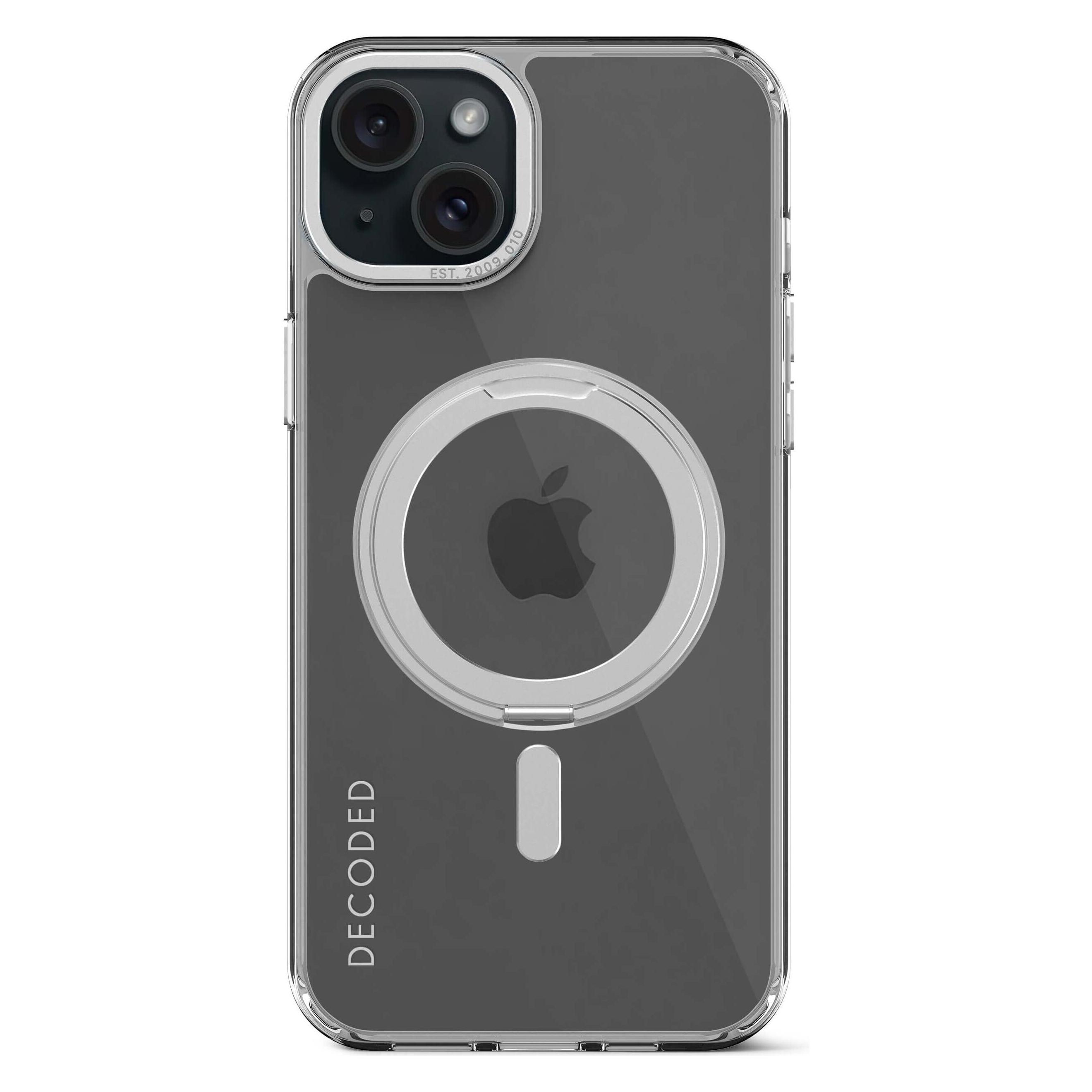 Decoded Recycled Plastic Loop Stand Backcover iPhone 15 Plus Transparant (Apple iPhone 15 Plus) (D24IPO15PLLSBC1TT)
