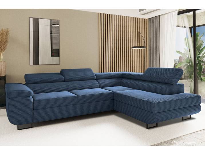 Kaiser Möbel Ecksofa Ecksofa mit schlaffunktion und bettkasten Eckcouch L-Form ATOMIC