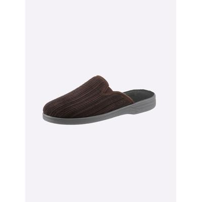 Pantoffel CLASSIC, Herren, Gr. 44, Textil, braun, Schuhe