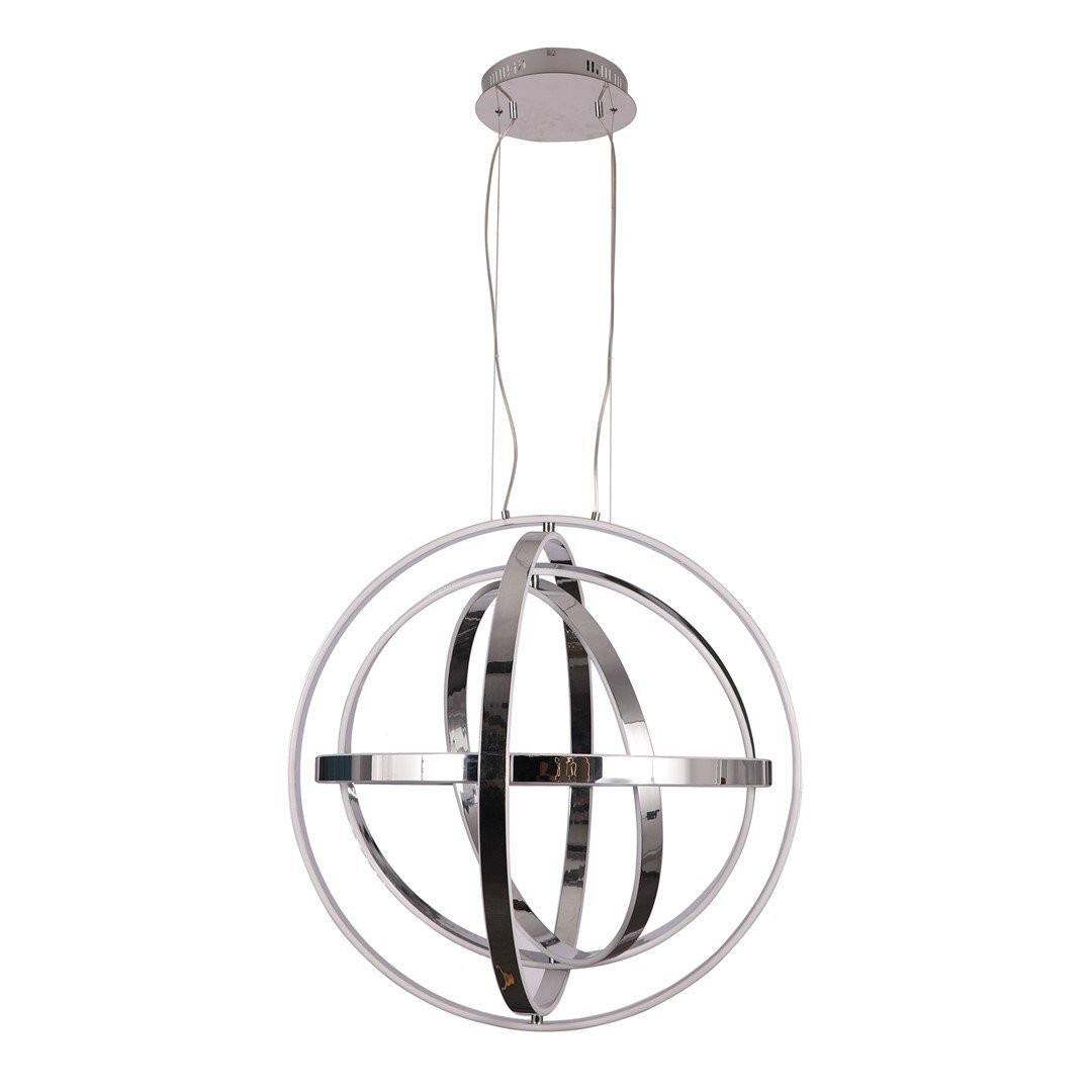 Eko-Light Copernicus Chrome LED hanglamp 180W met ringontwerp