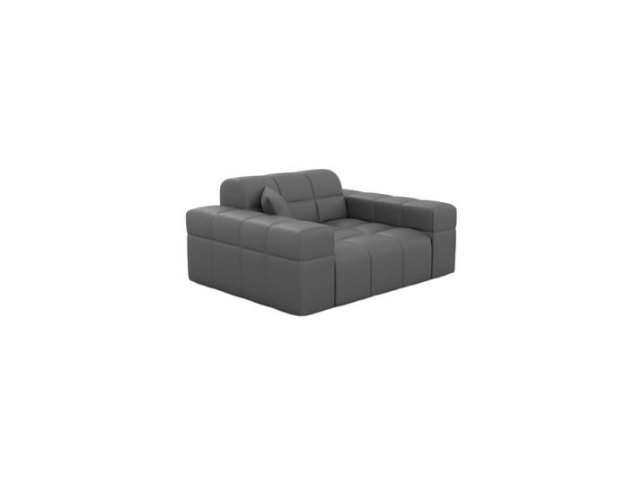 Design Echtleder Loungesessel „Bloom“ Echtleder Dark Grey BLOOMINGLOFT Collection