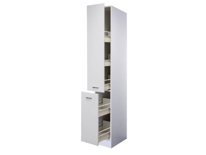 Küchen Apothekerschrank WITO 30 x 200 x 57 cm weiß