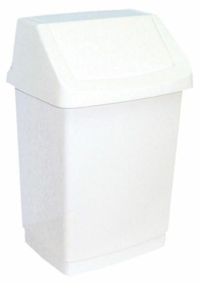 Curver Vuilnisbak met deksel 25 liter wit