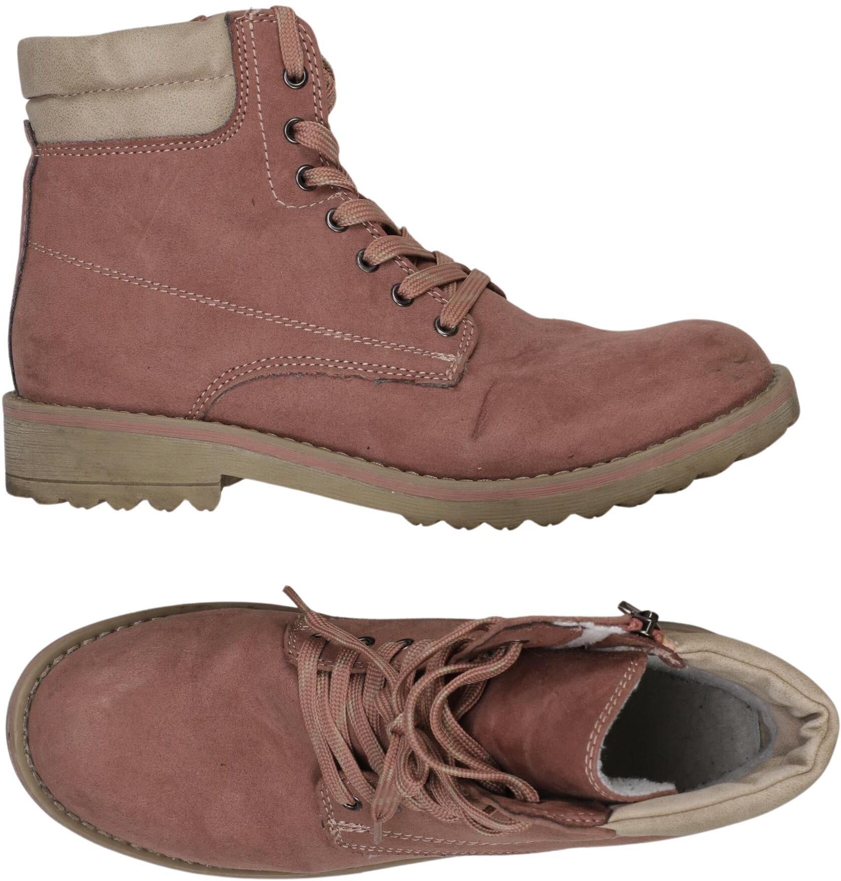 Marco Tozzi Damen Stiefelette, Pink, Gr. EU 40, Kunstleder - Second Hand
