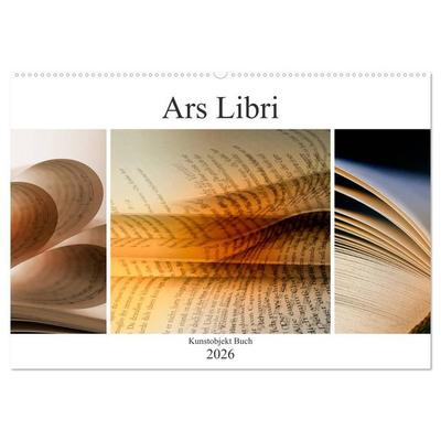 Ars Libri - Kunstwerk Buch (Wandkalender 2026 DIN A2 quer), CALVENDO Monatskalender