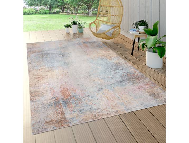 Teppich PACO HOME Torres 273 , bunt (mehrfarbig), B:80cm H:8mm L:150cm, Polypropylen, Teppiche, Teppich, modernes abstraktes Design, In- und Outdoor geeignet, Wohnzimmer
