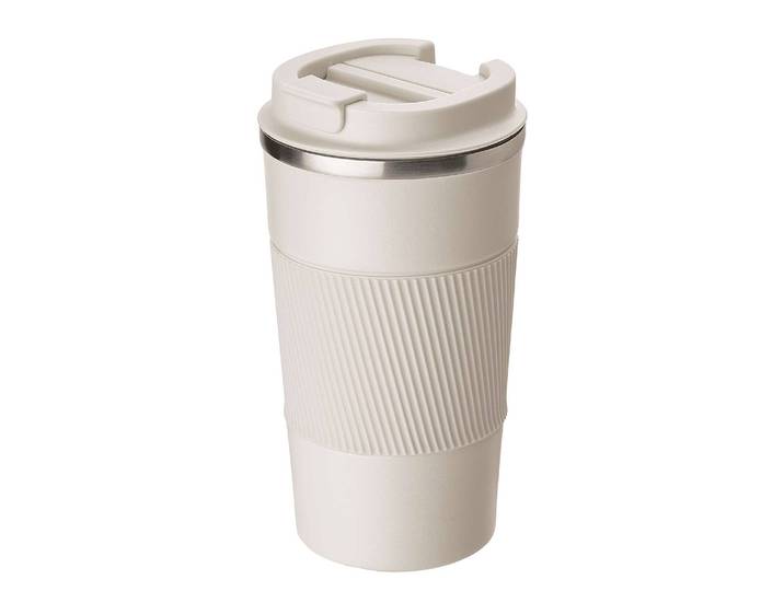 Kaffeebecher TO GO 7 x 17 x 7cm Beige/Beige