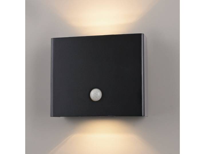 Applique murale à LED 18 x 7 x 15cm Noir