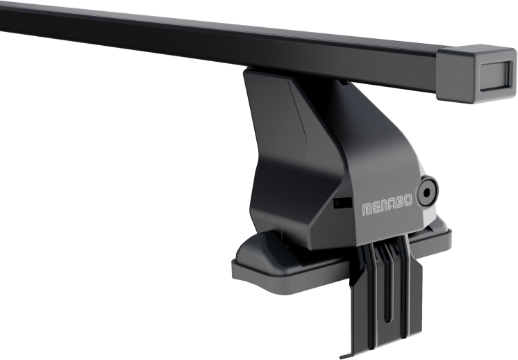 Barres de toit Mazda CX-9 (/-) Menabo Omega L acier noir