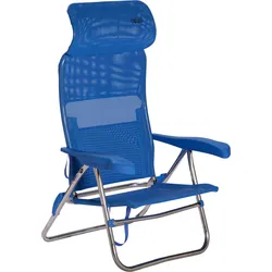 Crespo AL-205 Compact Beach Chair Strandstuhl blau