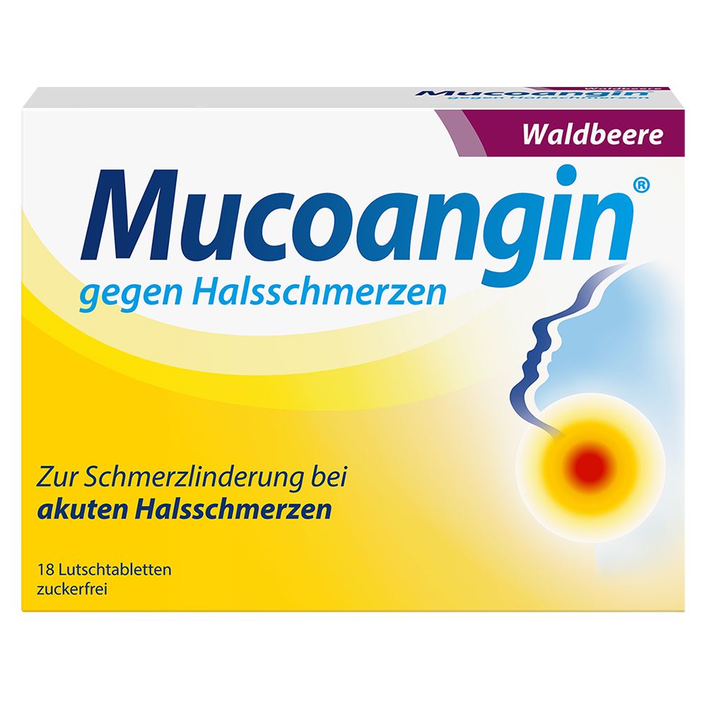 Mucoangin Waldbeere 20 mg Lutschtabletten 18 St