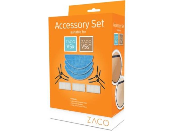 Zaco - Pack Kit Brosses Et Filtres Rechange Robots V5x V5s Pro