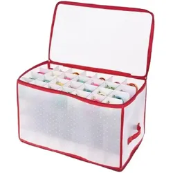 Lex Aufbewahrungsbox Sortierbox Christbaumkugeln Weihnachtskugel Box Trennwände