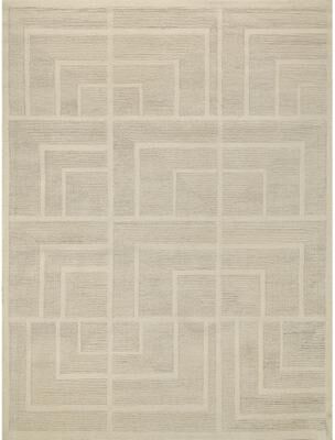 Exquisite Rugs Maddox hand-tufted New Zealand Wool Light Beige/Ivory Area Rug