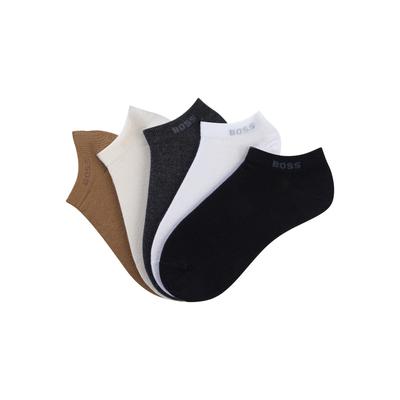Sneakersocken BOSS "5P AS Logo CC W", Damen, Gr. 39-42, bunt (open miscellaneous 965), Baumwollmischung, Socken Sneakersocken, mit BOSS-Logoschriftzug