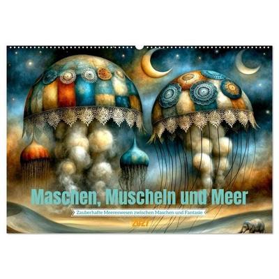 Maschen, Muscheln und Meer (Wandkalender 2027 DIN A2 quer), CALVENDO Monatskalender