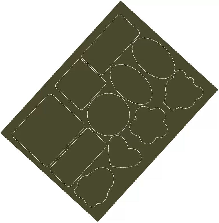 INF Patchs de réparation pour doudounes, patchs thermocollants pour vêtements, 10 pièces Vert Model 2