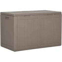 Helloshop26 - 180-Liter-Gartenaufbewahrungsbox aus braunem PP-Rattan / Box