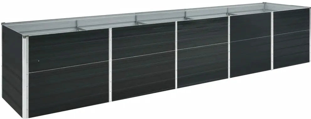 Freeport Park Nichols Handcrafted Outdoor Raised Garden Bed Grey 45cm H X 400cm W X 80cm D