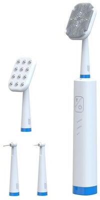 United LED Facial Cleansing Brush And Teeth Cleaning Tool For Travel white