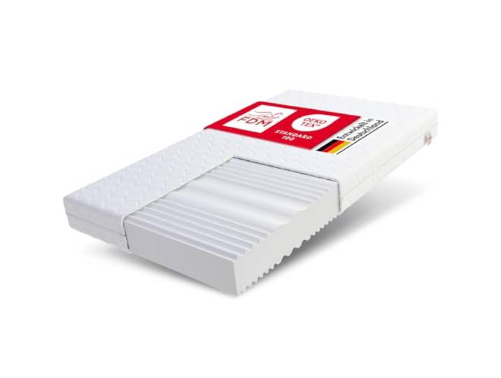 FDM Verdura Max Kaltschaummatratze 180x200 cm Höhe 14 cm H3/H4 7 Komfortzonen HR-Schaum, Doppelseitig, Rollmatratze, Hypoallergener Waschbarer Jersey Bezug, Oeko-Tex