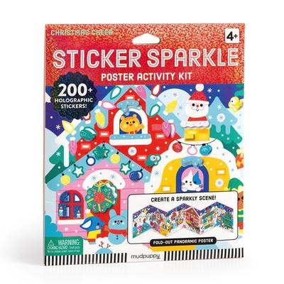 Christmas Cheer Sticker Sparkle Poster Activity Kit, Taschenbuch von Mudpuppy, Abrams & Chronicle, 978-0-7353-8964-9