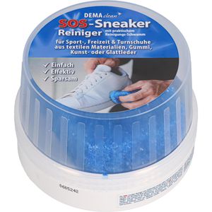 DEMAclean Schuhreiniger SOS Sneaker Reiniger, für Leder und Textilien, mit Schwamm, Paste 250g