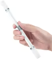 Uplift Picks Professional Weighted Spinning Pen Finger Spinning Toy For Beginners gray & White