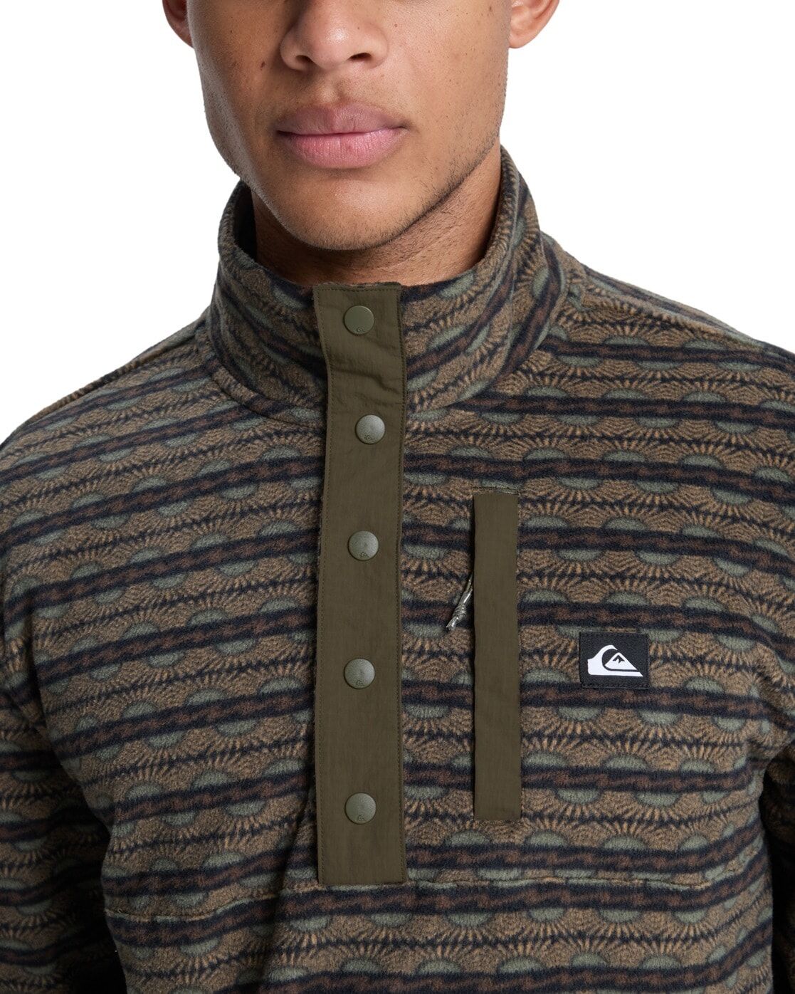 Fleecejacke QUIKSILVER "No Destination", Herren, Gr. XS, braun (no destination grapeleaf), Obermaterial: 100% Polyester., Jacken Fleecejacke no destination grapeleaf XS