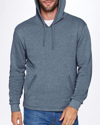 Next Level 9300 Apparel Malibu Pullover Hoodie in Heather Bay Blue size 3XL   60/40 cotton/polyester NL9300