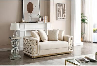 Glory Furniture Juniper Wood Loveseat with Dependable Functionality